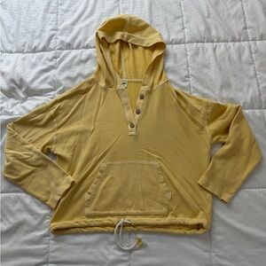Old Navy Yellow Textured Hoodie